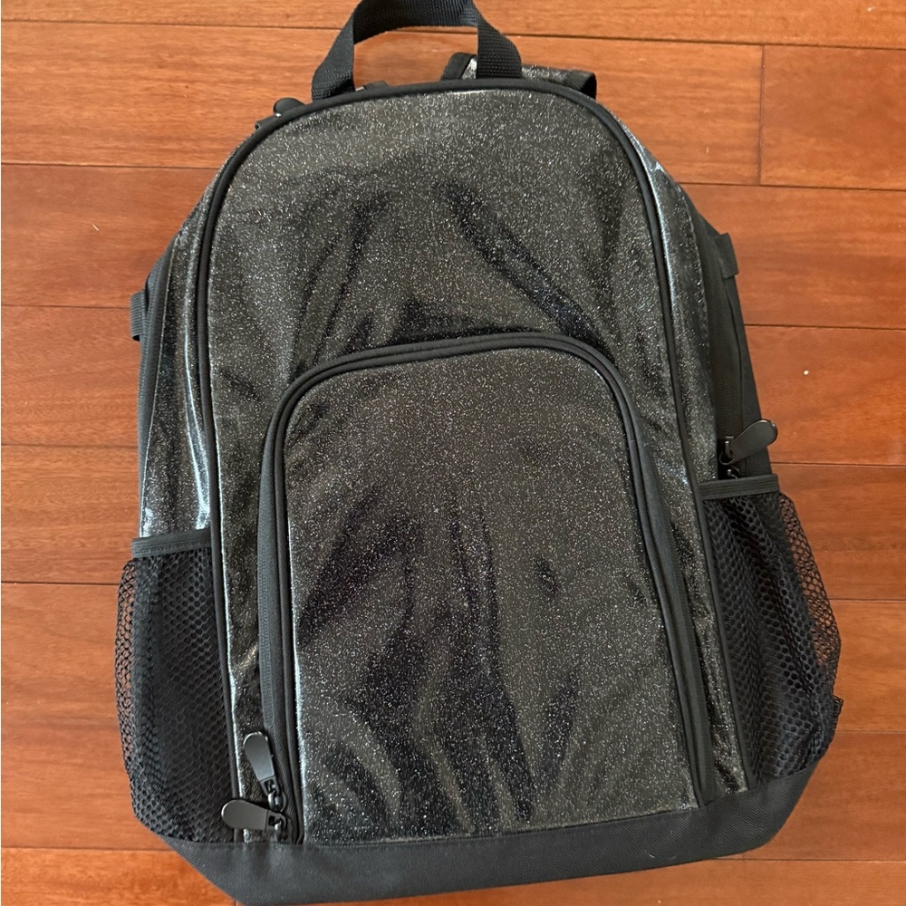 Black Glitter Backpack